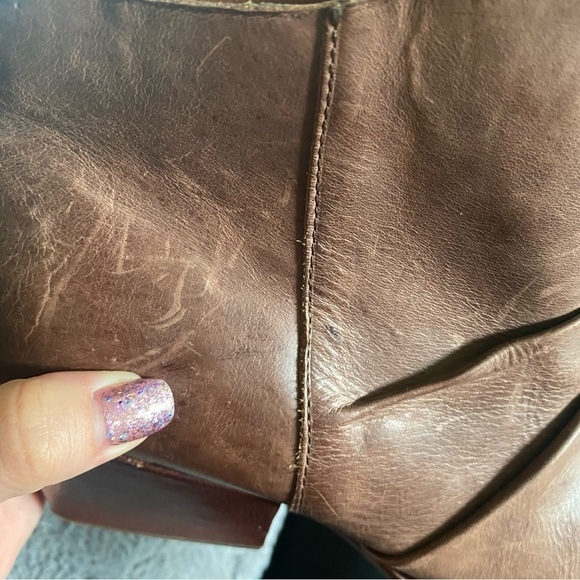 Kork Ease Brown Leather Kissel Heeled Ankle Boots. Size 9.5. - Picture 10 of 11